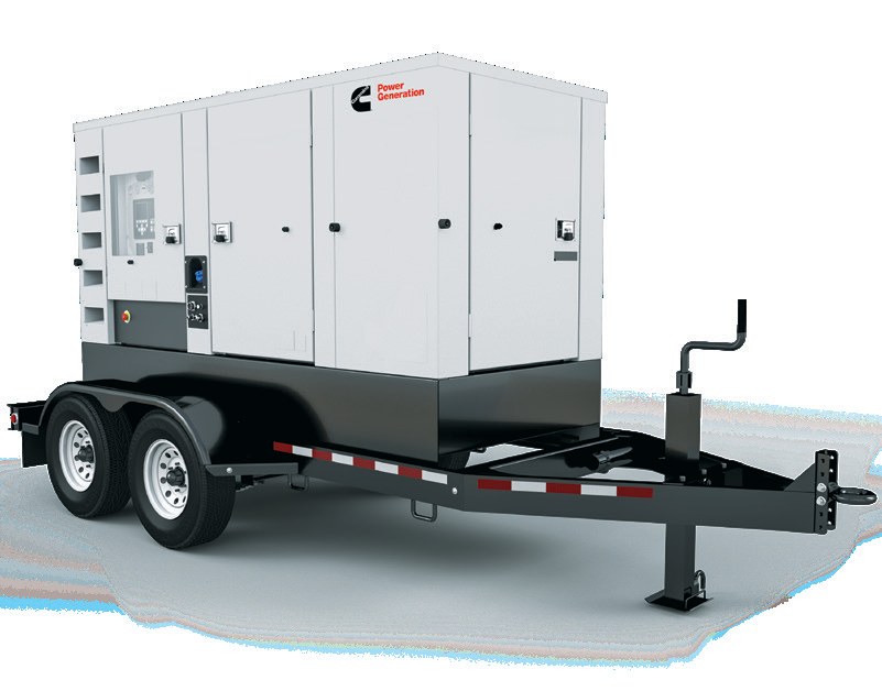 Cummins rental towable - tandem axle