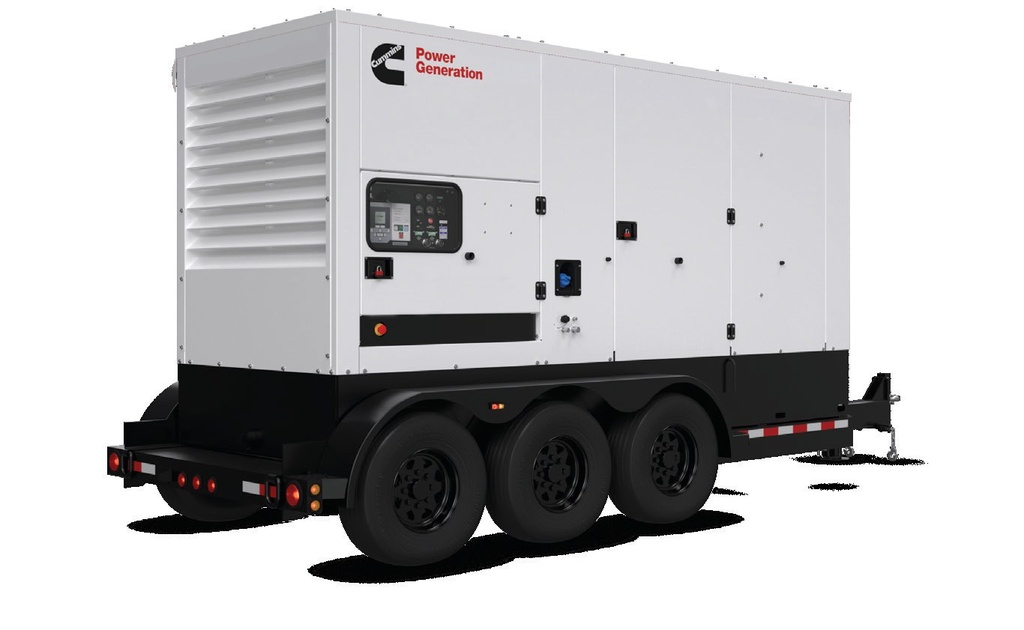Cummins rental towable - tri-axle trailer