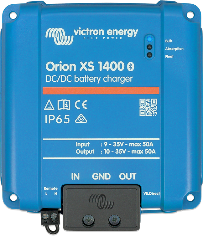 Orion XS 12/12-50A DC-DC battery charge  with EMC improvements – recommended for marine use as well as for other applications with VHF radios
