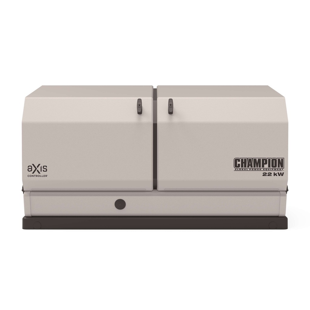 Champion 22,000-Watt Dual Fuel (Liquid Propane/Natural Gas) Whole House Home Standby Generator with aXis Technology