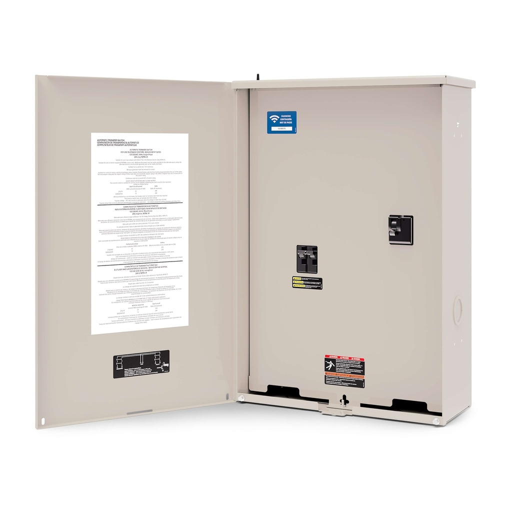 Champion aXis 200A Whole House Automatic Transfer Switch (ATS) with Power Line Carrier Technology (200 Amp, Service Entry, NEMA 3R)