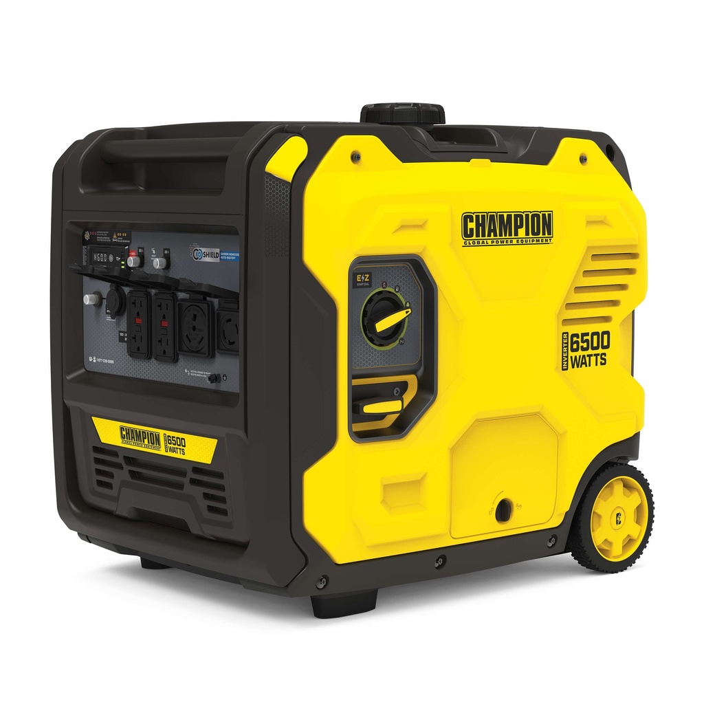 Champion 6500-Watt RV Ready Portable Inverter Generator with Quiet Technology and CO Shield®