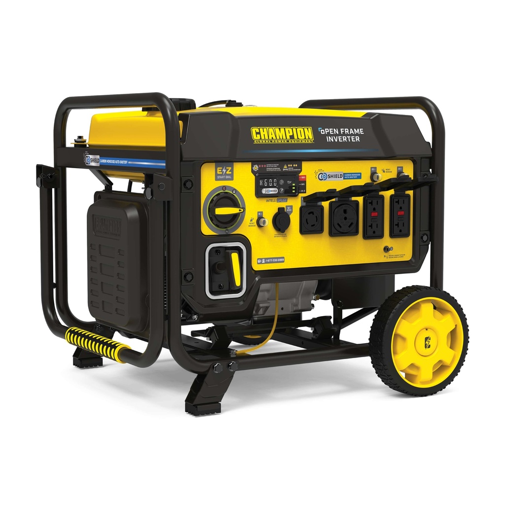 Champion 7250-Watt RV Ready Portable Open Frame Inverter Generator with Quiet Technology and CO Shield®