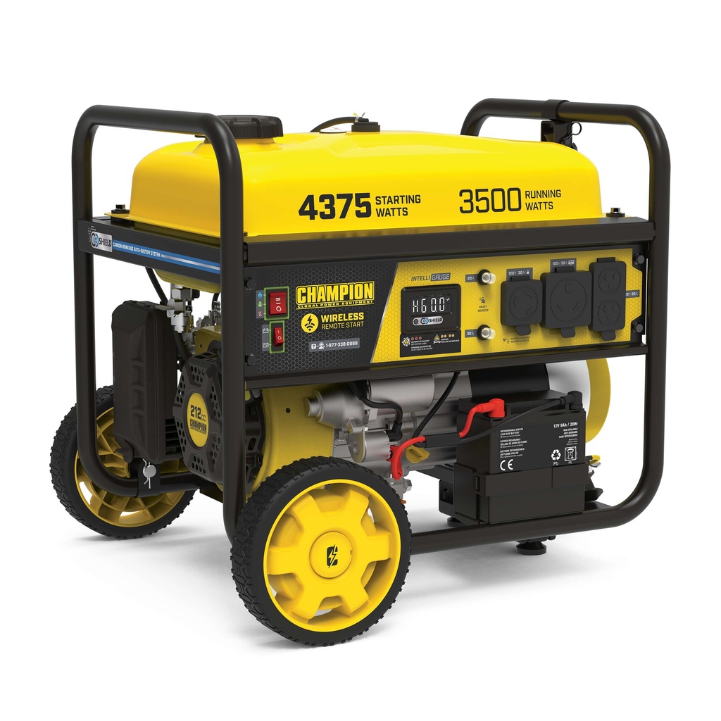Champion 3500-Watt Wireless Remote Start RV Ready Portable Generator with CO Shield®