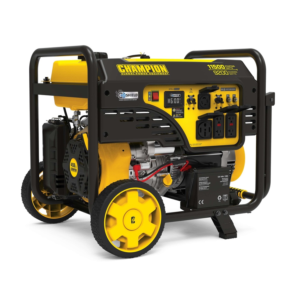 Champion 9200-Watt Electric Start Home Backup Portable Generator with CO Shield®