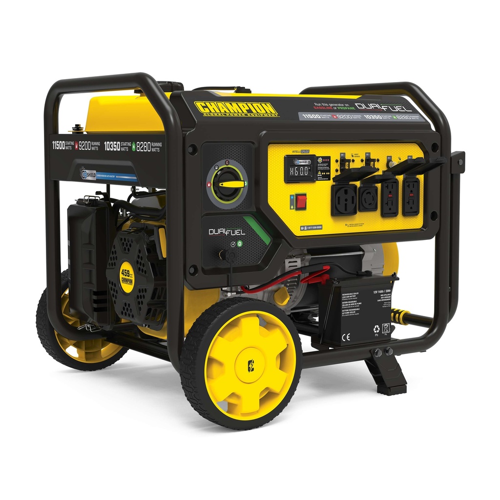 Champion 9200-Watt Electric Start Dual Fuel Home Backup Portable Generator