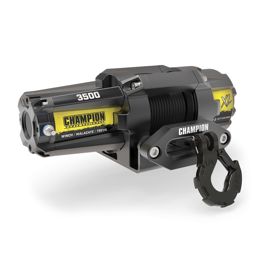 Champion XL 3500-lb. ATV/UTV Synthetic Rope Winch Kit