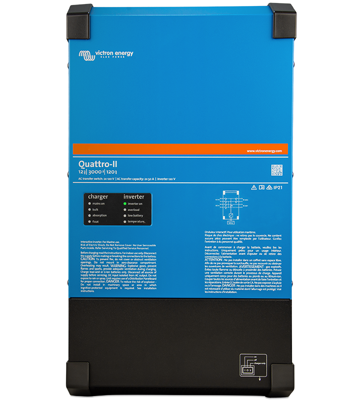 Quattro-II 24/3000/70-50/50 2x120V