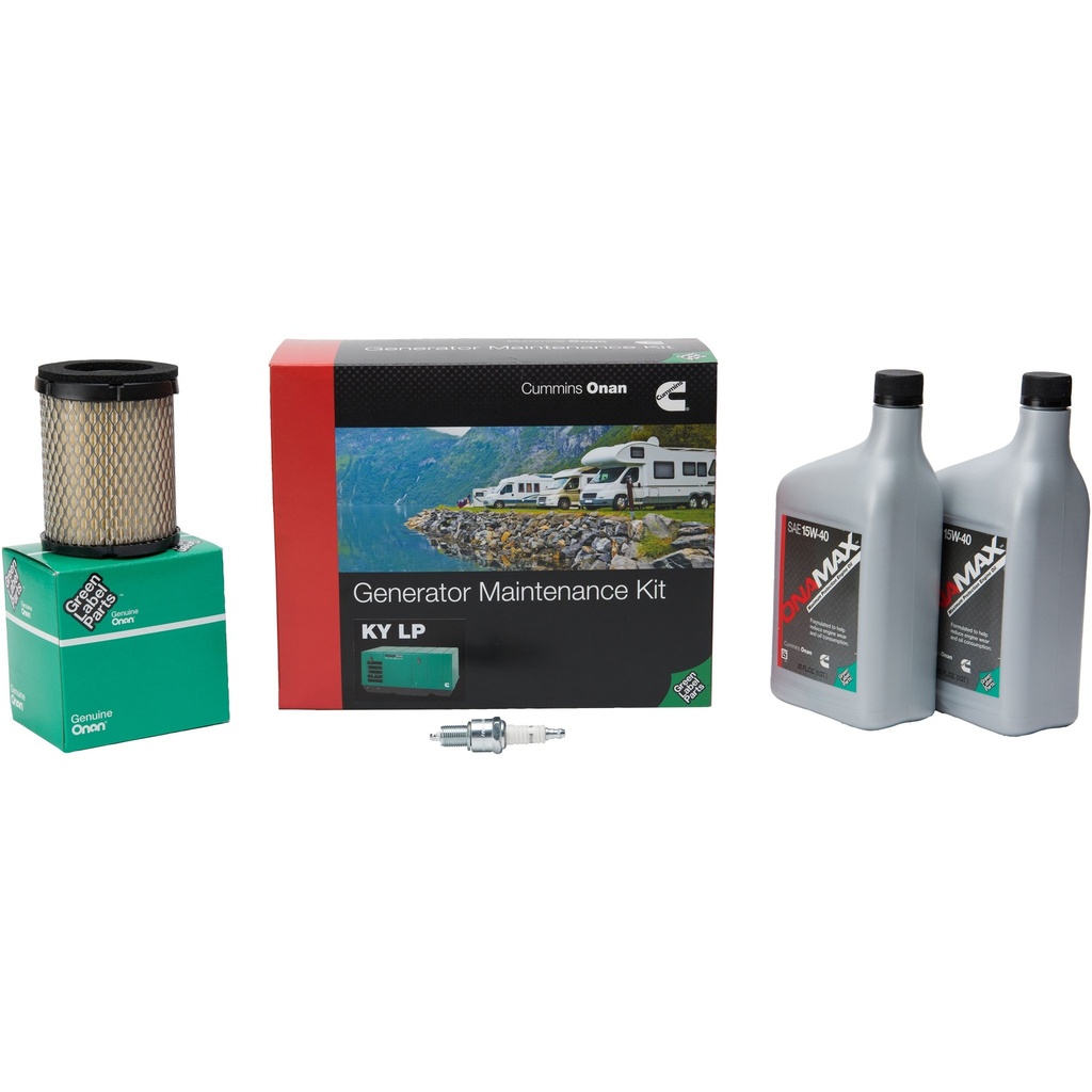 Cummins KY-LP - Air Filter, Spark Plug, (2) Onamax Oil