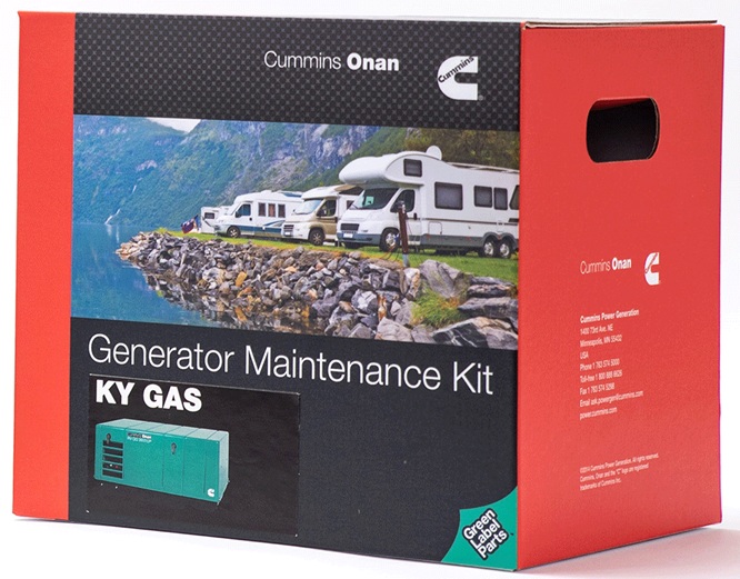 Cummins KY B - Air Filter, Fuel Filter, Spark Plug, (2) Onamax Oil