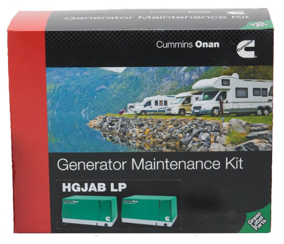 Cummins HGJAB-LP - Oil Filter, Air Filter, Spark Plug, (2) Onamax Oil