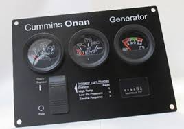 Cummins Control Panel – Switch, Oil, Temp, Volts and Hour meter