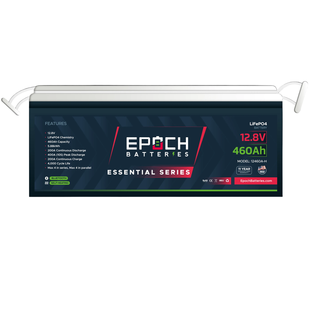 12V 460Ah (5.89kWh) Essential Series - Bluetooth & Heated LiFePO4 Battery