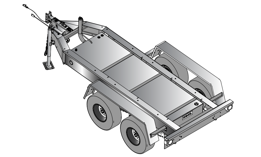 Multiquip MQ TRLR75XF2E Trailer DCA20-70 100 Gallon Electric