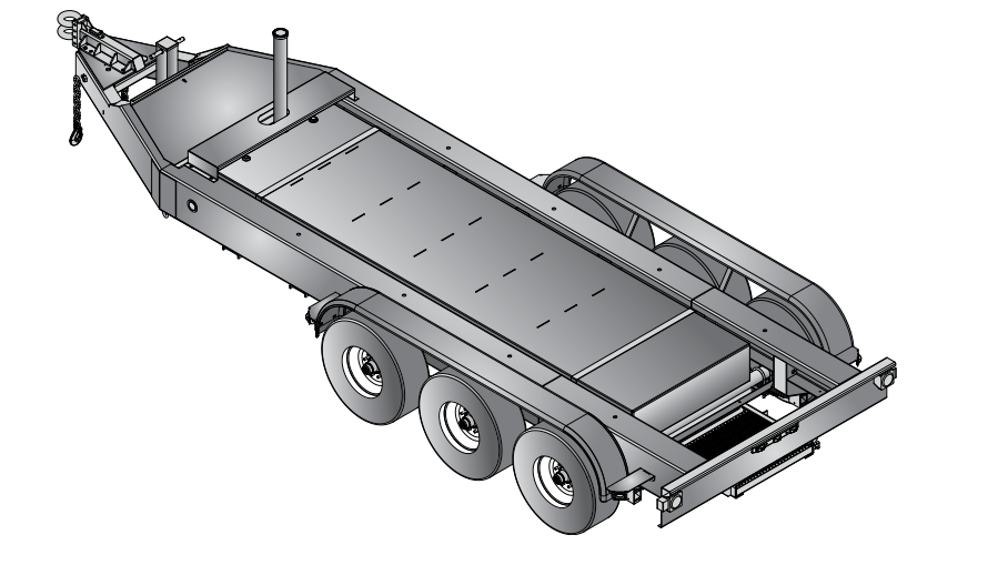 Multiquip MQ TRLR400XF3DAE Trailer DCA400 3 Axles 350 Gallon Electric