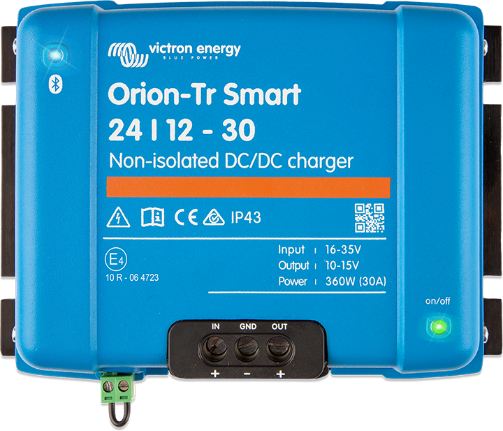 Orion-Tr Smart 12/12-30A (360W) Non-isolated DC-DC charger