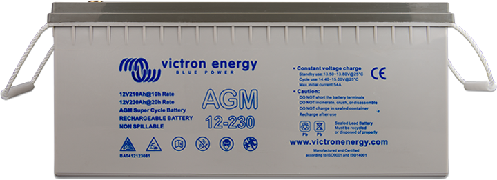 12V/230Ah AGM Super Cycle Batt. (M8)