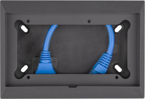 Wall mounted enclosure for 65 x 120 mm GX-panels