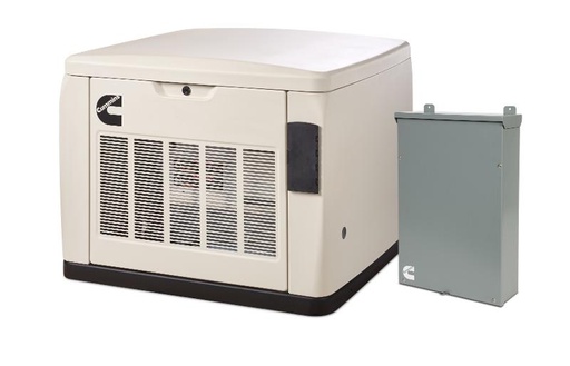 [A071Z402] Cummins RS20AC C20N6HC 20kW Air Cooled Home Standby Generator Combo 200 ATS A065D231