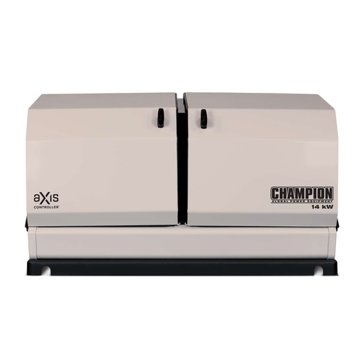 [100835] Champion 14,000-Watt Dual Fuel (Liquid Propane/Natural Gas) Whole House Home Standby Generator and 100-Amp Automatic Transfer Switch with aXis Technology