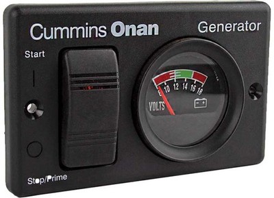 [300-5333] Cummins Remote Control Panel – Switch and DC Voltmeter; 5 wire w/ light