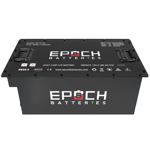 [BB72105A-Kit] 70.4V (72V) 105Ah LiMax Series - LiFePO4 Golf Cart Battery - Complete Kit