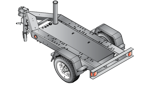 [TRLRMPXFE] Multiquip MQ TRLRMPXFE Trailer Multipurpose 28 Gal Elec