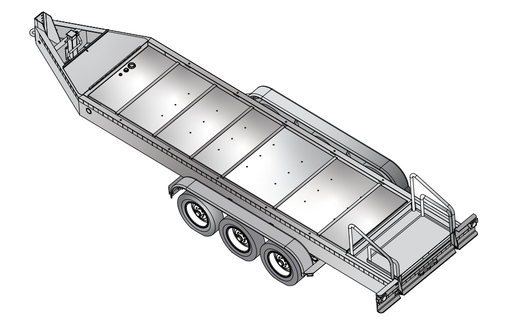 [TRLR600XFBP3E] Multiquip MQ TRLR600XFBP3E Trailer DCA600 3 Axles 600 Gallon Electric