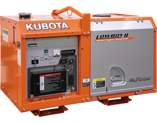 [G310500000] Kubota GL7000-TM Lowboy II 7kW Diesel Generator (7000W, Terminal Lugs)