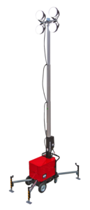 [GBBAT3S4M] Multiquip MQ GBBAT3S4M Light 4-Spot LED 300W 4Whl Cart 48V Batt