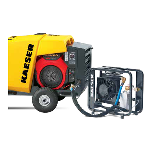 [KAE-M17A] Kaeser MOBILAIR M17 Portable Air Compressor with Aftercooler - 60 CFM, Gas