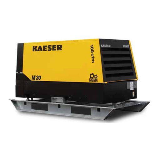 [KAE-M27SK] Kaeser MOBILAIR M27 Skid / Stationary Rotary Screw Air Compressor - 92 CFM, Diesel