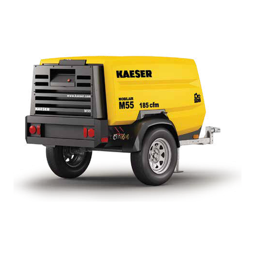 [KAE-M59PE] Kaeser MOBILAIR M59PE Towable Rotary Screw Air Compressor - 195 CFM, Diesel